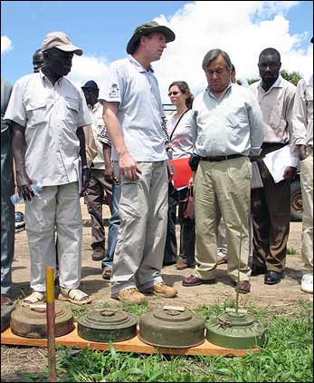 Anti-tank mines, South Sudan.