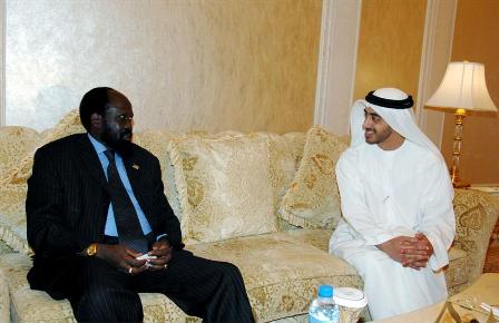 Salva Kiir meets with UAE foreign minister Abdullah bin Zayed Al Nahyan - (WAM)