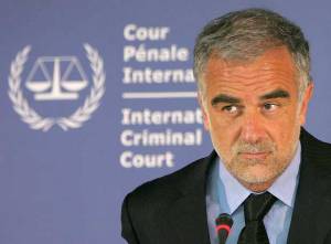 Luis Moreno Ocampo, Prosecutor of the International Criminal Court (ICC) during a press conference in the Hague February 27, 2007 (AP)