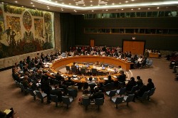 Member nations attend a meeting of the Security Council at the United Nations July 11, 2008 in New York City (AFP)