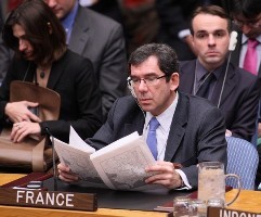 France's Ambassador to the United Nations Jean-Maurice Ripert (AFP)