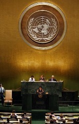 The 62nd session of the United Nations General Assembly at U.N. headquarters September 26, 2007 in New York City (AFP)