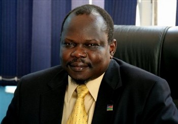 Pagan Amum, the secretary general of the Sudan People's Liberation Movement (AP)
