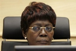 Pre-Trial Chamber I presiding Judge Akua Kuenyehia of Ghana is seen at the start of a hearing at the International Criminal Court in The Hague, Netherlands (AP)