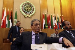 Arab League Secretary-General Amr Moussa attends a ministerial meeting at the Arab League headquarters in Cairo July 19, 2008 (Reuters)