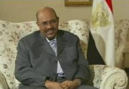Sudanese President Omer al-Bashir during interview with Channel 4 News on October 9, 2008