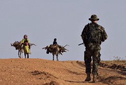 An Irish soldier from the European Union Force in Chad (EUFOR) (Reuters)