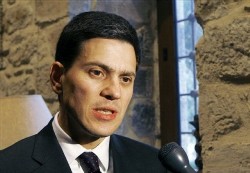 British Foreign Secretary David Miliband, speaks during an interview with the Associated Press, in Damascus, Syria, on Tuesday Nov. 18, 2008 (AP)