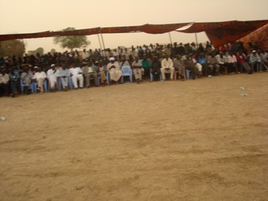Citizens at a rally in Abyei, May 9, 2009