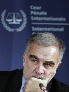 Prosecutor Louis Moreno Ocampo seen, during a press conference at the International Criminal Court, or ICC, in The Hague, Netherlands (AP)