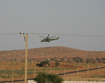 Sudanese helicopter