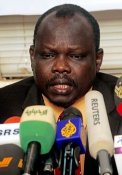 Pagan Amun, the secretary general of the SPLM, (AFP)