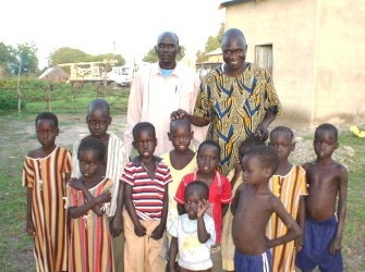 Abducted children pose for a photo after being shown to UN agencies in Pibor town (Photo by Peter Akoc Ater)