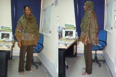 Photo showing Lubna Hussein’s clothing when arrested by Public Order Police