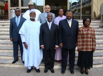 Members of the African Union Panel on Darfur at the AU headquarters in Addis Ababa October 18, 2009 (AU website)
