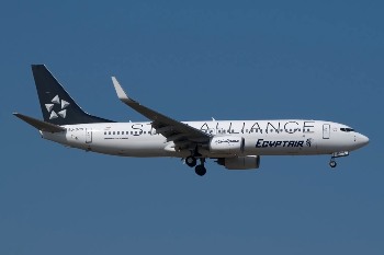 File photo showing an Egypt Air Boeing 737 plane