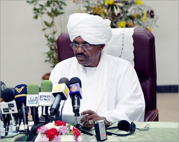 Sudanese president Omer Hassan Al-Bashir
