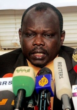 Pagan Amum, the secretary general of the Sudan People's Liberation Movement (SPLM) (AFP)