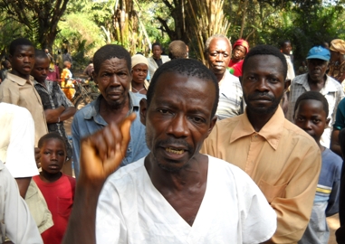 IDPs at Nzara village in Western Equatoria State (photo by Gift Friday)