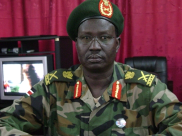 Maj-Gen. Kuol Diem Kuol says that LRA fighters are receiving assistance from the Khartoum government.