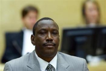 Bahr Idriss Abu Garda in the courtroom of International Criminal Court in The Hague, Netherlands, Monday, Oct. 19, 2009 (Reuters)