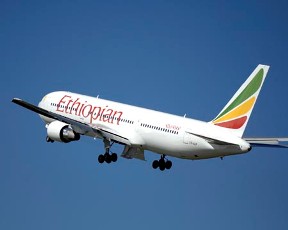 In this photo released by Boeing, an Ethiopian Airlines 737-800 is shown