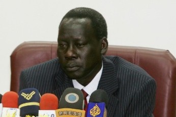 Sudanese foreign minister Deng Alor