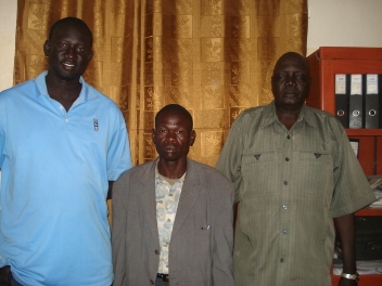 Three MP candidates complain: Joseph Maker Mathiang, Moses Ater Manyiel, and Gol Ayie Jal (photo by Manyang Mayom)