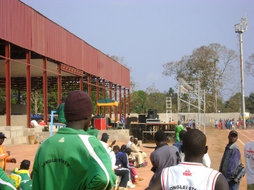 Sport activities have started in Yambio International Stadium as January 16, 2010 (Photo by Philip Thon Aleu -- ST)