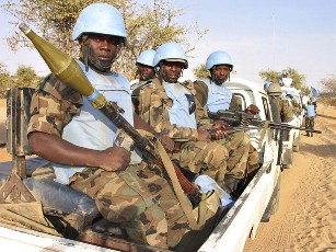 Soldiers from the joint United Nations-African Union (UNAMID) - Reuters