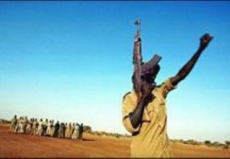 Members of the Sudanese People's Liberation Army march, Tuesday, Dec. 20, 2005, in Leer in southern Sudan. (AP/file)