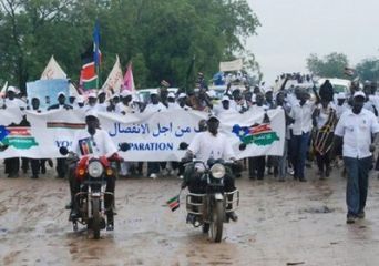 Hundreds of supporters of south Sudan independence rallied in Juba (AFP)