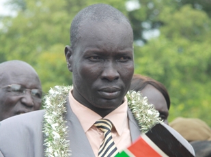 Isaac Mayom Malek the new Commissioner of Cueibet County, Lakes state (ST, Manyang Mayom)