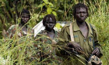 Lord's Resistance Army fighters - photo by Guardian newspaper, UK