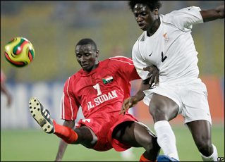 FILE - Footage from Sudan vs. Zambia match during 2008 African Cups of Nations (BBC)