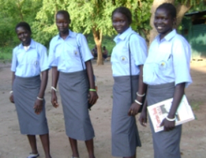 School girls from Hope and Resurrection Senior Secondary School, in Rumbek East county of Lakes state South Sudan, 20 Oct. 2010 (ST)