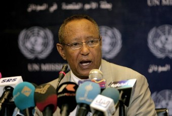 United Nations special envoy to Sudan, Haile Menkerios of Eritrea, holds a press conference in Khartoum on October 18, 2010 (AFP)