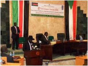 Southern Sudan's President Salva Kiir addressing closing session of 8th Governors’ Forum, Juba, 30 Oct. 2010