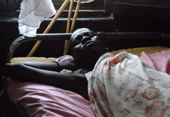 A southern Sudanese man recovers from the kala azar disease (AFP)