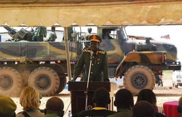 SPLA chief of staff James Hoth speaks in Juba (file/AFP)