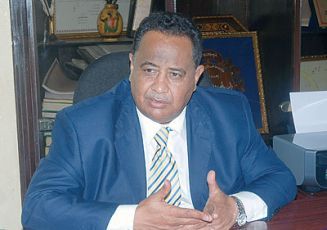 NCP’s political secretary Ibrahim Gandur (Al-Sharq al-Awsat)