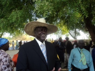 Jonglei State governor Kuol Manyang Juuk says he is happy that southerners will decide their future. Bor. Jan 9, 2011 (ST)