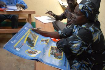 Civic educators train before launching voter awareness activities in Kakuma refugee camp (Enough - Laura Heaton)