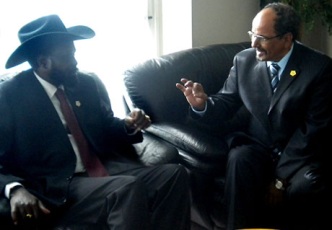 President of Southern Sudan Government of (GoSS) and Polisario Front chief Mohammed Abdel-Aziz (UPES Website)