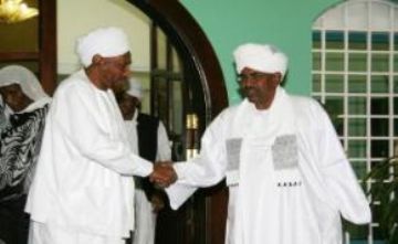 NUP leader Al-Sadiq al-Mahdi meets President Al-Bashir in January