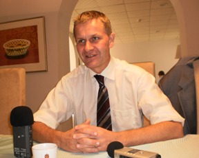 Erik Solheim, Norway's Minister for Environment and International Development speaking to Sudan Tribune in Juba, South Sudan. Jan 30, 2010 (ST)