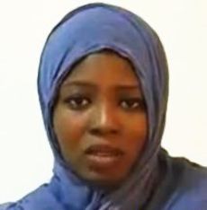 Female activist Safiya Eshaq as she appeared in video