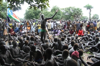 Youth members dancing in Rumbek (ST File)