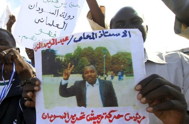 SLM supporters demonstrate in Juba last year (Reuters)