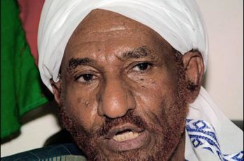 Sudan’s former prime minister and NUP leader Al-Sadiq Al-Mahdi (FILE)